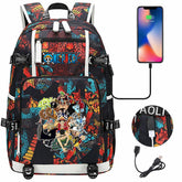 One Piece Travel Backpack One Piece SchoolBag with USB Charging Port